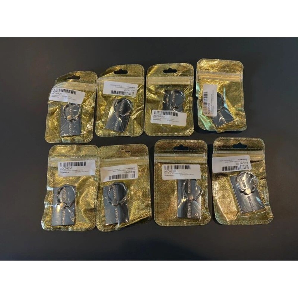 Phone Ring Metallic Peal and stick phone stand appliqué lot of 8